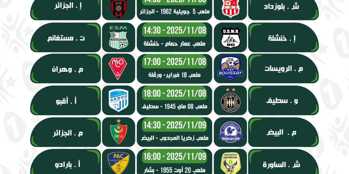 الداربي بين شباب بلوزداد واتحاد العاصمة رسميًّا بملعب 5 جويلية
