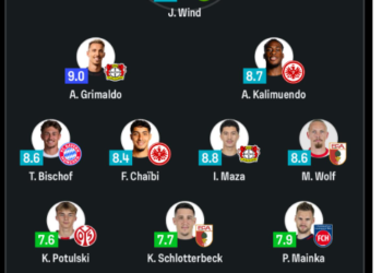 مازة وشايبي ضمن التشكيلة المثالية للبوندسليغا